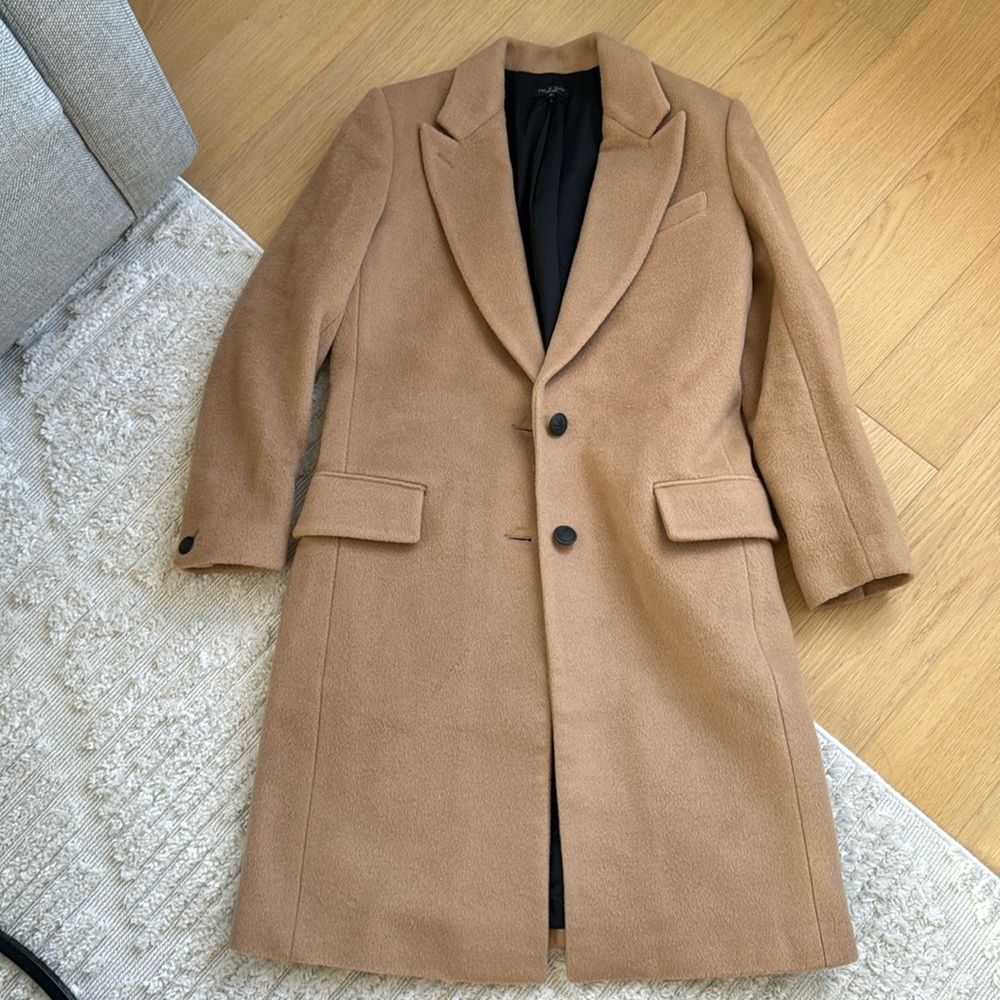 Rag & Bone “Wooster” Camel Coat size Small